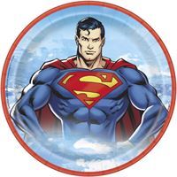 8Ct 9" Superman Plate