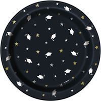 8 STARS &amp; CAPS GRAD 7" PLT