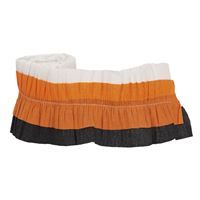 Black &amp; Orange Tissue Paper Festoon Garland 9 ft