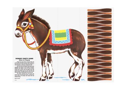 Pin the Tail on the Donkey Party Game