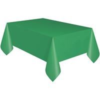 Emerald Green Solid Rectangular Plastic Table Cover  54" x 108"