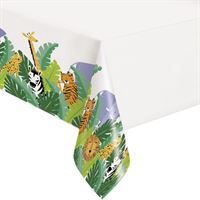 Animal Safari Plastic Table Cover 54"x84"
