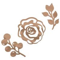 Rose Gold Foil Floral Table Scatter Jumbo Confetti  2oz