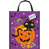 12x15" Cat &amp; Pumpkin Tote Bag