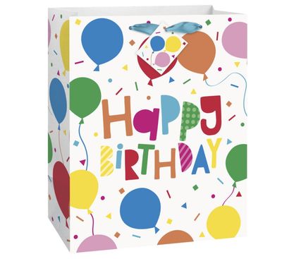 Colorful Balloons Large Gift Bag