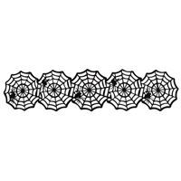 Cutout Felt Spider Web Table Runner
