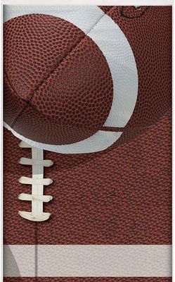 54X84" Football Party Plastic Table Cover