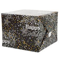 Glittering Birthday Gift Wrap 30" x 5 ft