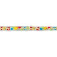Foil Glitzy Gold Birthday Banner 12 ft