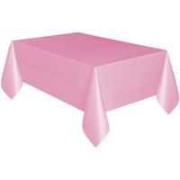 54X108" Light Pink Plastic Table Cover