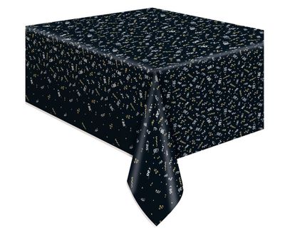 Happy Retirement Rectangular Plastic Table Cover  54" x 84"