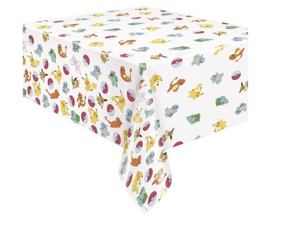 Pokémon Rectangular Plastic Table Cover  54" x 84" - Short Fold