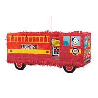 Red Fire Truck 3D Pinata