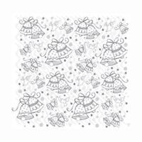 Metallic Wedding Bells Gift Wrap 30" x 5 ft