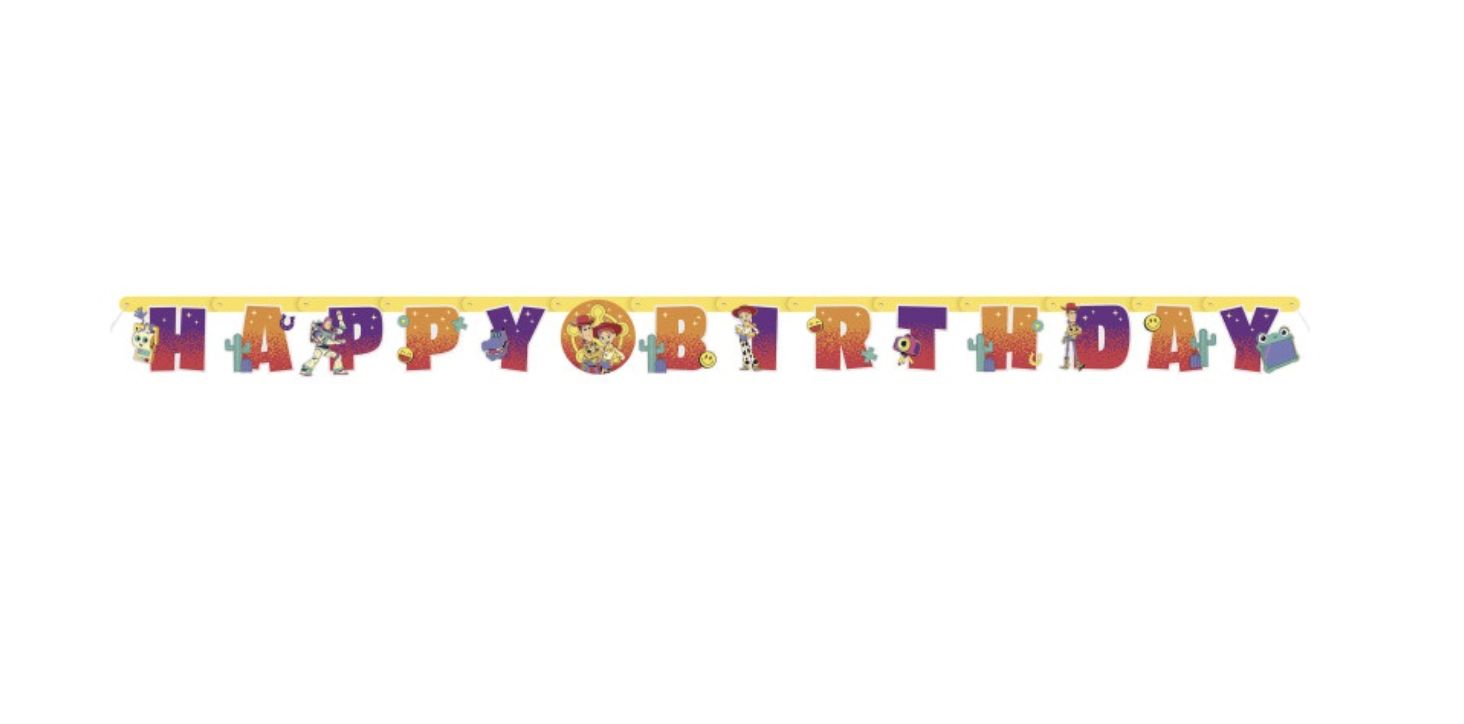 Disney Toy Story 5 "Happy Birthday" Cutout Jointed Banner