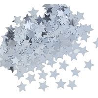 Silver Star Foil Confetti 0.5oz