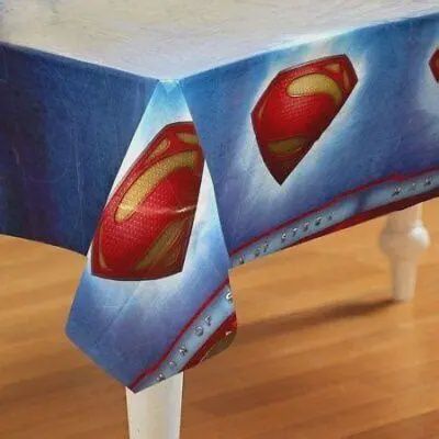Superman Rectangular Plastic Table Cover 54" x 84"