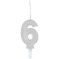 SLVR #6 SPARKLER BDY CANDLE