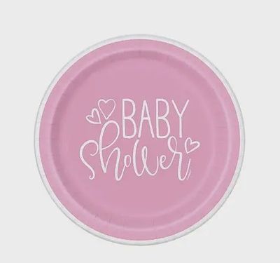 9" PNK HEART BABY PL