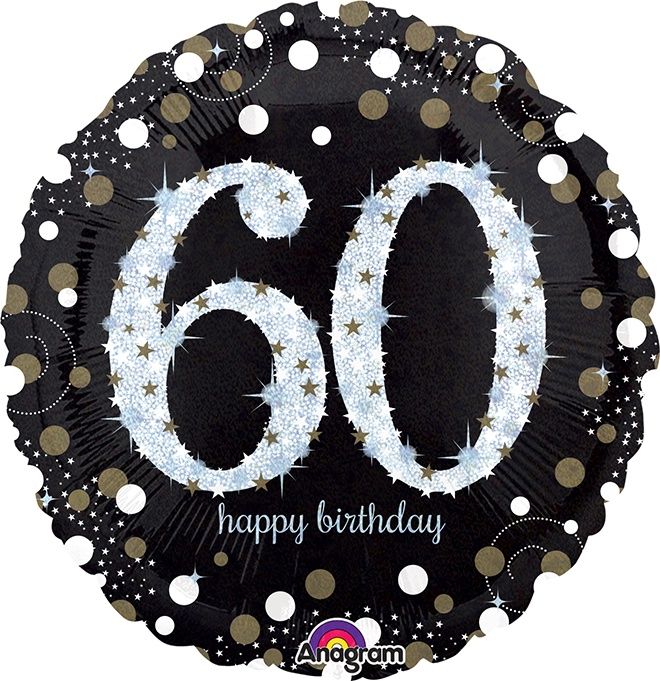 002 18" Sparkling Birthday 60