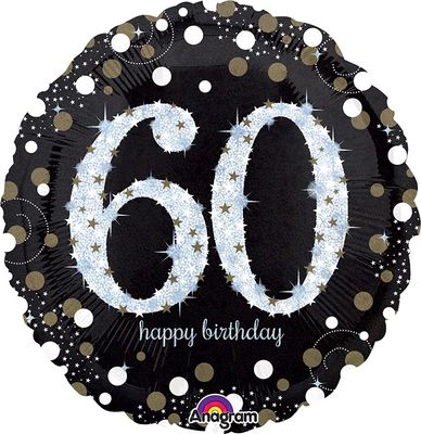 002 18" Sparkling Birthday 60