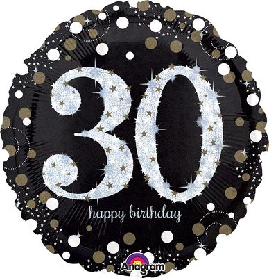 016 18" SPARKLING BIRTHDAY 30 - PKG
