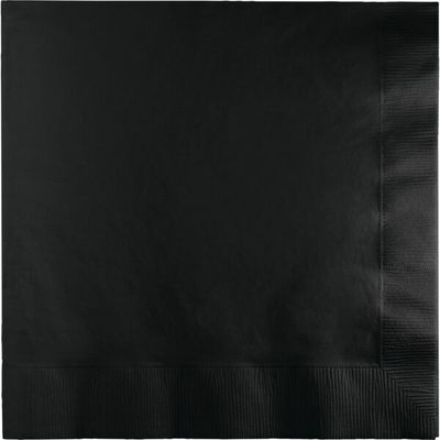 50Ct Black Velvet Luncheon Napkin