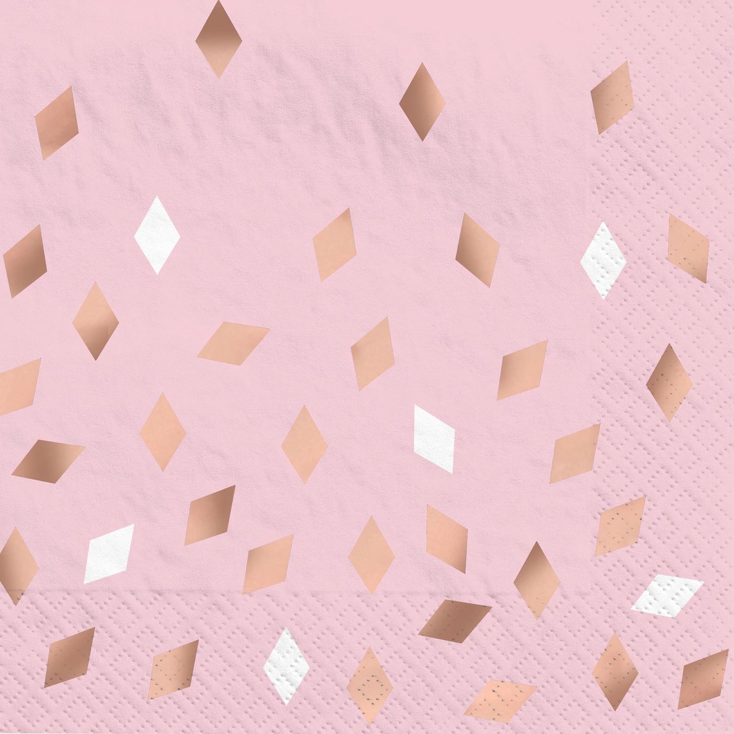 16Ct Blush Birthday Hot-Stamped Luncheon Napkin