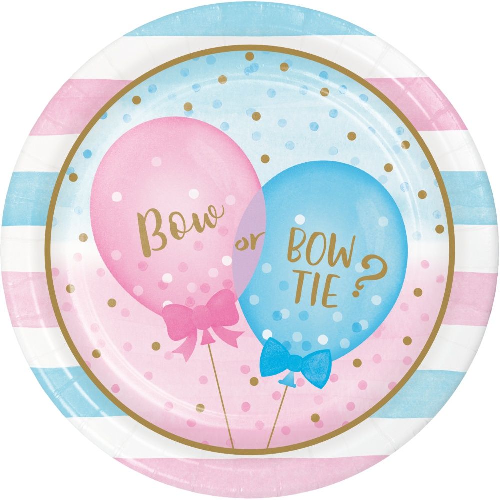 GENDER REVEAL - DINNER PLATE