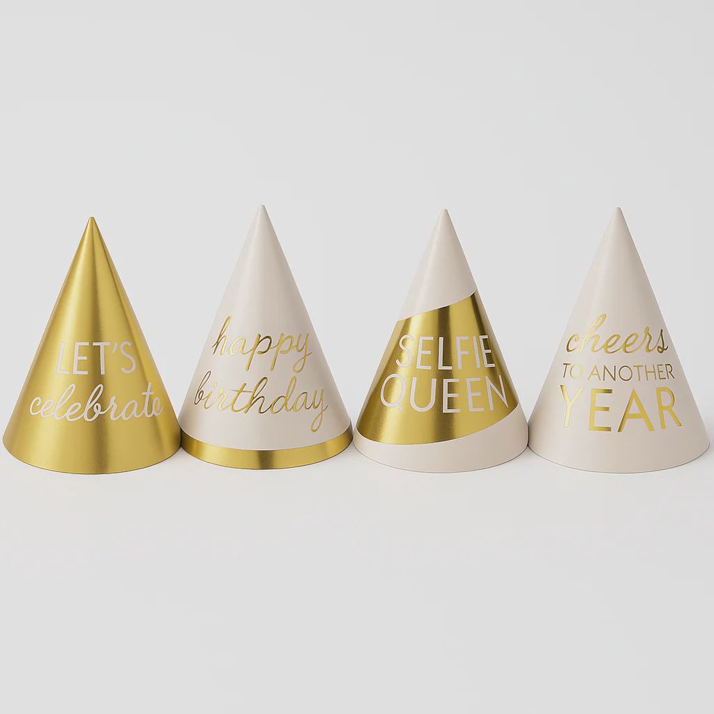GOLDEN AGE BDAY - MINI CONE HAT