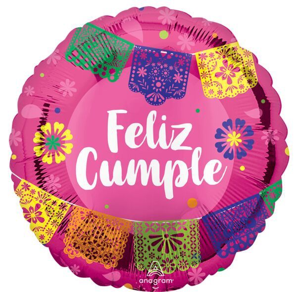 313 17" Feliz Cumpleaños Papel Picado