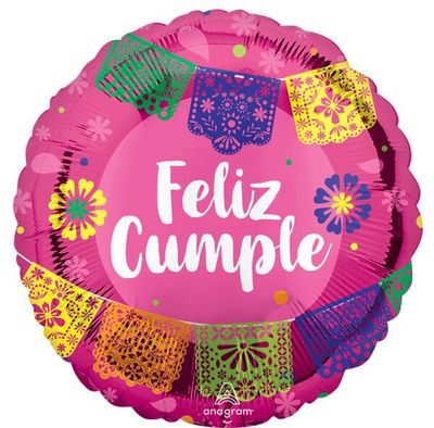 313 17" Feliz Cumpleaños Papel Picado