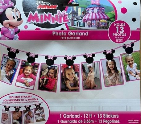 Minnie Mouse Photo Garland