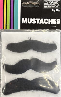 SELF-ADHESIVE MUSTACHES 3CT