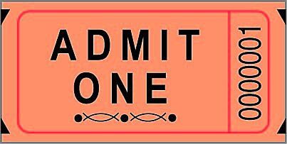 SINGLE TICKET ROLL - ORANGE