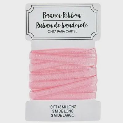 10Ft Pink Ribbon for Banner