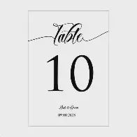 Table Numbers Pack of 10