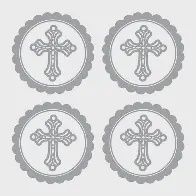 20CT Cross Stickers
