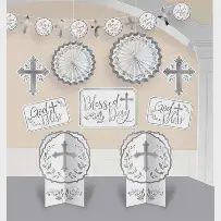 1st Communion Deco Kit Wht