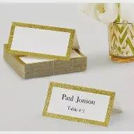 Glitter Bordered Place Cards Pack of 50
