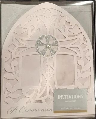 8CT 1st communion Inv Wht