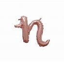 16" Air Filled Rose Gold Letter N