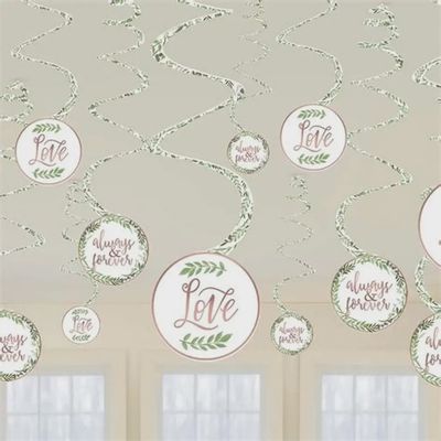 12PC Love Swrl Deco