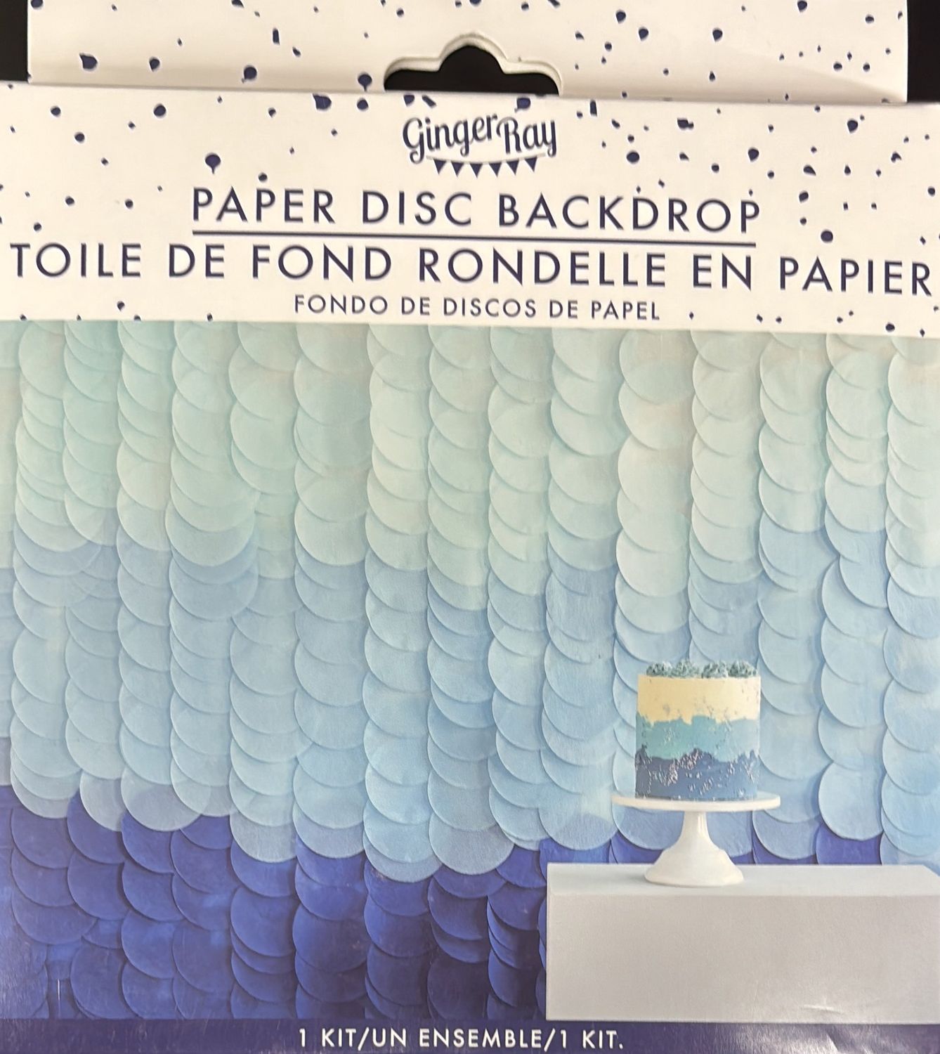 Blue Paper Backdrop
