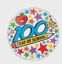 18" 100 Days of School Balloon