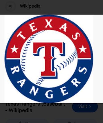 Texas Rangers Cut Out