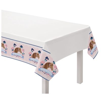 Happy Birthday Cowgirl Table Cover
