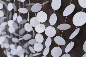 White Circles Garland