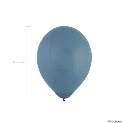 12Ct 12" Pastel Blue Dusk Latex Balloon