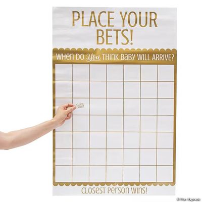 Place Your Bets Baby Shower Game